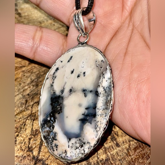 Dendritic Agate Pendant 2 1/4” - Picture 2 of 7